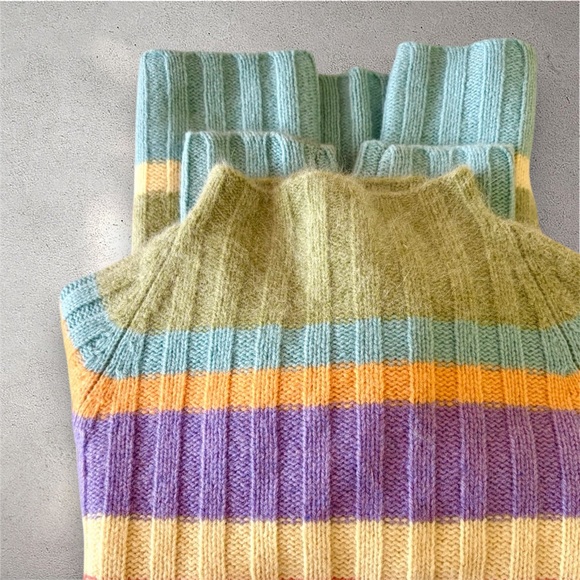 Jones New York Sport Petite Stripe Lambswool Blend Sweater. Petite Small 💛 - Picture 10 of 10